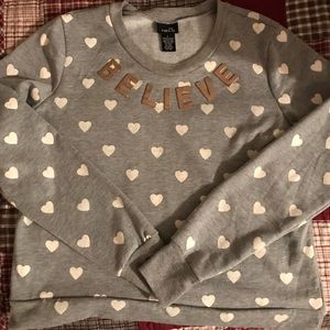 Rue 21 BELIEVE sweatshirt